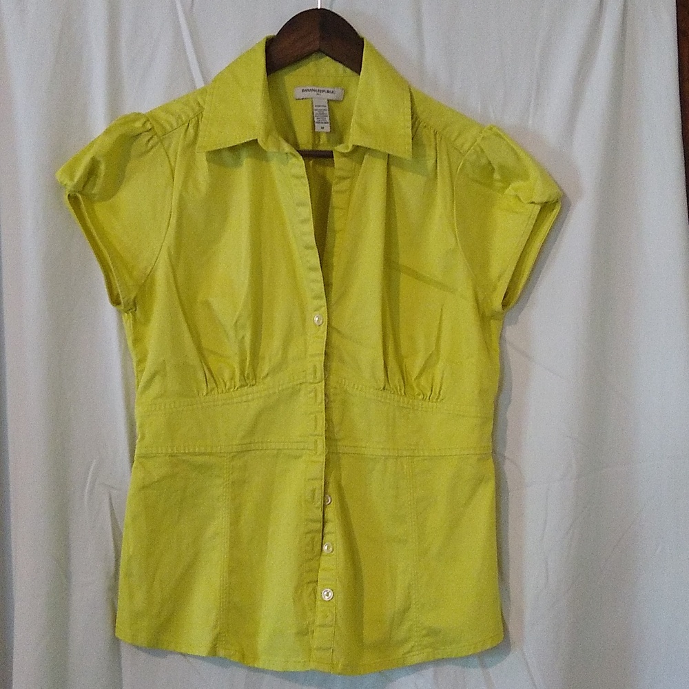 Chartreuse button down